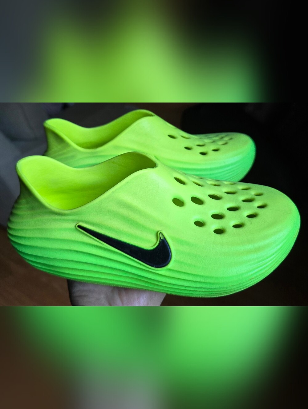 Sz 4 Men's/5 Women's/4Y NIKE REACT X REJUVEN8 Green Strike/Volt/Black